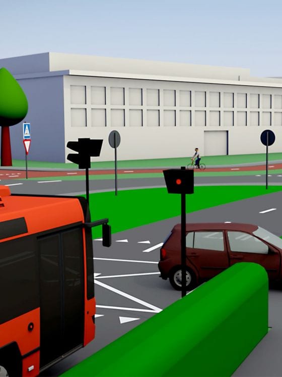 Animatie ter verduidelijking nieuwe busroute Aalsmeer